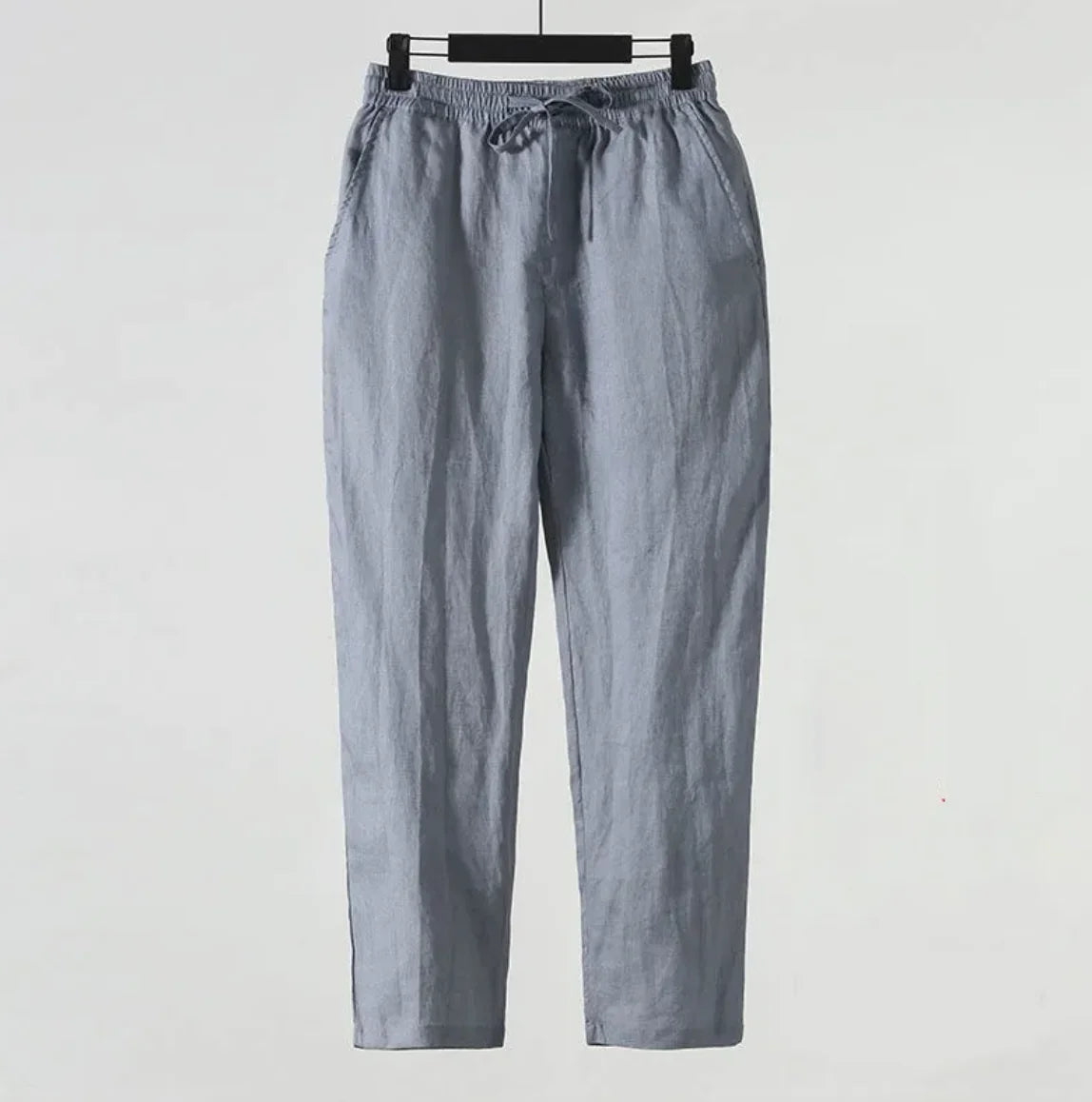 Herren Baumwoll-Leinen Cropped-Hose