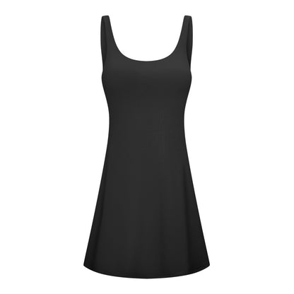 Damen Active Lounge Kleid – Integrierter BH & Shorts