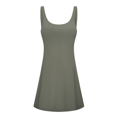Damen Active Lounge Kleid – Integrierter BH & Shorts